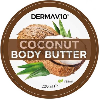 Derma V10 Body Butter Coconut Vartalovoide 220ml