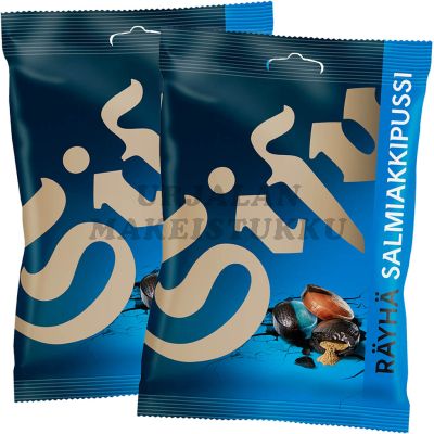 Cloetta Sisu Räyhä Salmiakkipussi makeissekoitus 160g x 2kpl