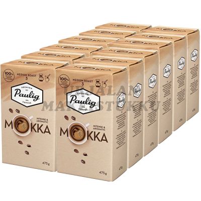 Paulig Samettisen juhlava Mokka suodatinkahvi 475g x 12-pack
