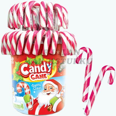 JohnyBee Candy Cane Polkatanko karkkikeppi 28g x 50kpl