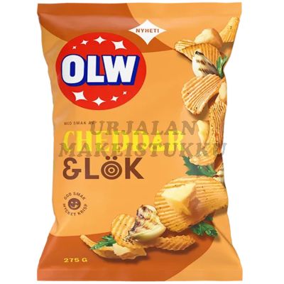 OLW Cheddar & Sipuli perunalastu 275g