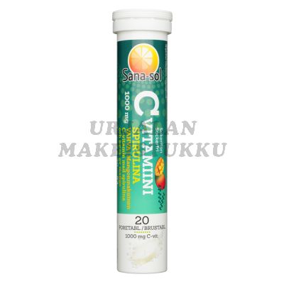 Sana-sol C-vitamiini + spirulina mango poretabletti 20 kpl