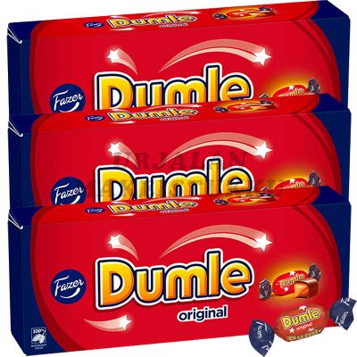 Fazer Dumle Original suklaakonvehti 250g x 3-pack
