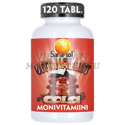 Sana-sol Vitanallet Cola Monivitamiini 120kpl
