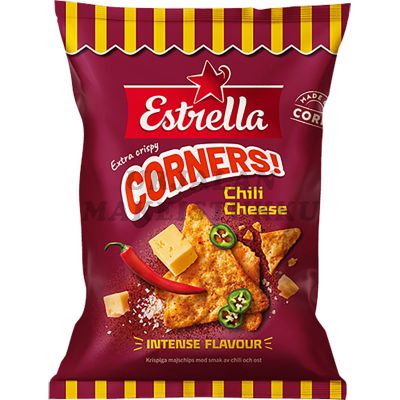 Estrella Corners Chili Cheese maustetut tortillalastut 160g