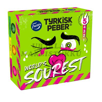 Fazer Tyrkisk Peber the World's Sourest makeisrasia 21g