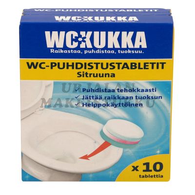 WC Kukka Sitruuna Puhdistustabletti 10tbl