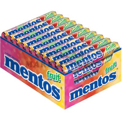 Mentos Fruit 38g x 40kpl
