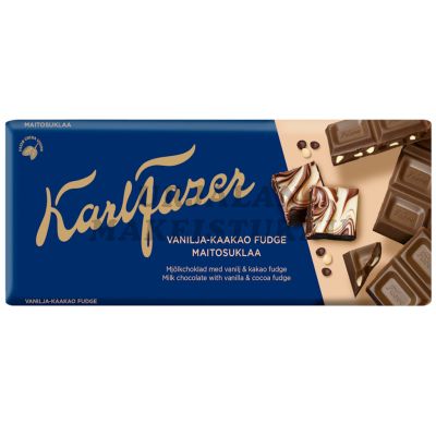 Karl Fazer Vanilja-Kaakao Fudge suklaalevy 180g