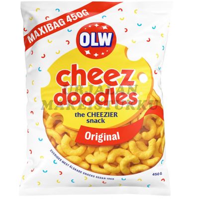 OLW Cheez Doodles Juustosnacks Maxibag 450g
