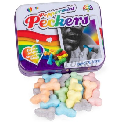 Peppermint Peckers Pride sokeriton pastilli 30g