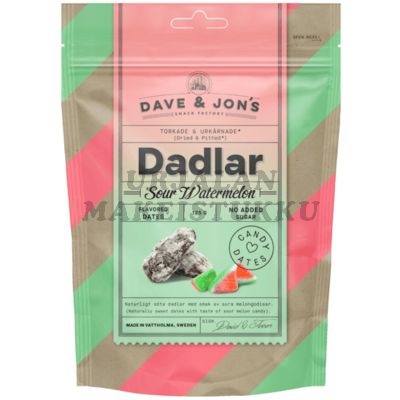Dave & Jons Sour Watermelon karkkitaatelit 125g