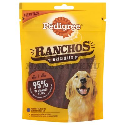 Pedigree Ranchos nauta koiran makupalat 70g