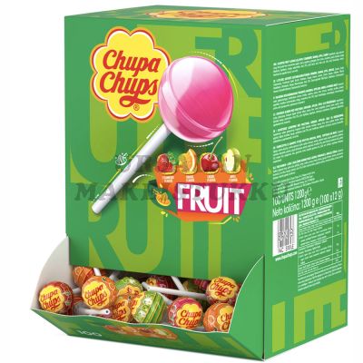 Chupa Chups Fruit tikkarit 100 kpl
