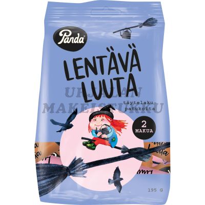 Panda Lentävä Luuta lakritsipatukat 195g