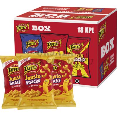 Taffel Juustosnacks 50g x 18kpl