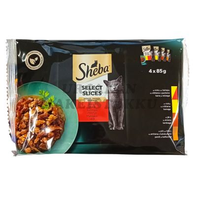 Sheba Select Slices Liha 4-pack kastikkeessa (4 x 85g)