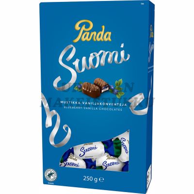 Panda Suomi Mustikka-Vaniljakonvehteja 250g