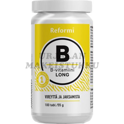 Reformi B-vitamiini long - pitkävaikutteinen 100 tabl.