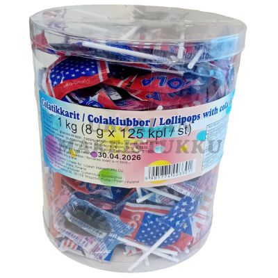 Amerikan Cola tikkarit 125kpl (1kg)
