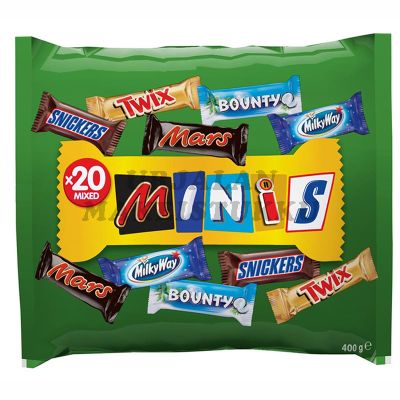 Mixed Minis suklaapatukat 400g