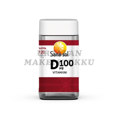 Sana-sol D100 D-vitamiini 120 tabl.