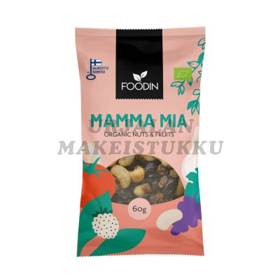 Foodin Luomu Mamma Mia pähkinä & hedelmäsekoitus 60g