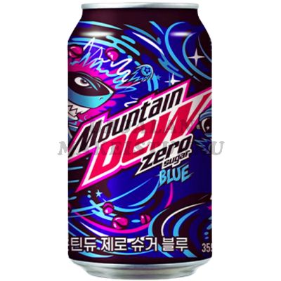 Mountain Dew Lotte Chilsung Blue Zero Sugar virvoitusjuoma 355ml