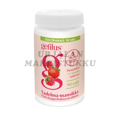 Gefilus Vadelma + C vitamiini purutabletti 90 tabl