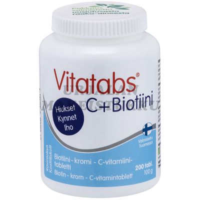Vitatabs C + Biotiini kromi-biotiini-C-vitamiinitabletti 200 tabl