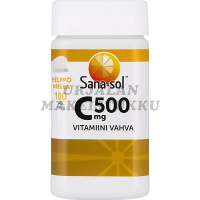 Sana-sol C-vitamiini 500mg 180 tabl