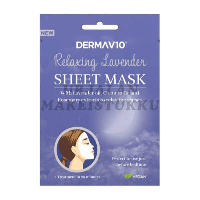 Derma V10 Sheet Mask Lavender kasvonaamio 1kpl
