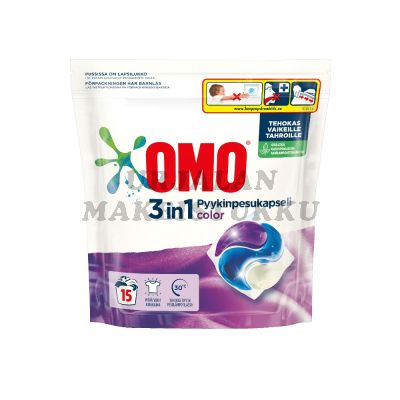 Omo 3in1 pyykinpesukapseli Color 405g