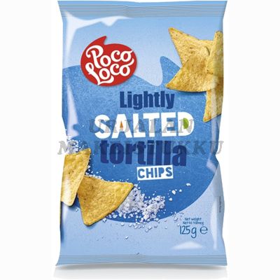 Poco Loco salted tortilla chips suolattu maissilastu 125g