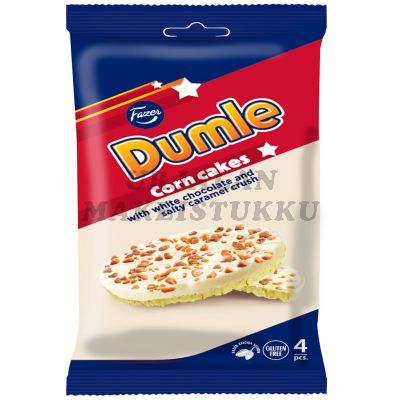 Fazer Dumle Valkosuklaa Maissikakku 4-pack 66g