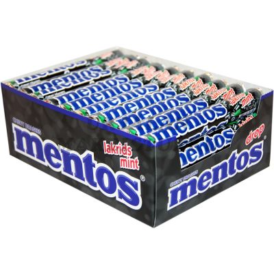 Mentos Lakritz-Mint 37,5g x 40kpl
