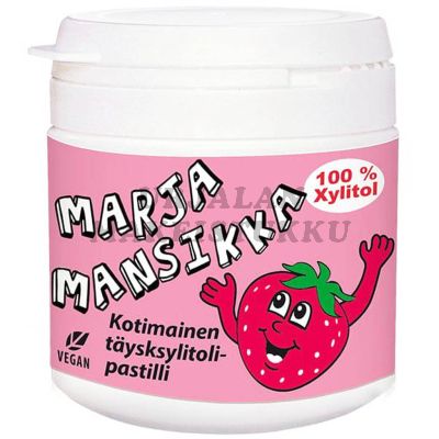 Marja Mansikka Täysksylitolipastilli imeskeltävä 150tabl