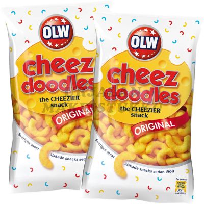 OLW Cheez Doodles Juustosnacks 120g x 2kpl