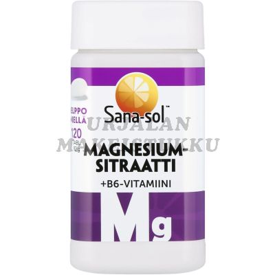 Sana-sol Magnesiumsitraatti + B6 120 tabl.