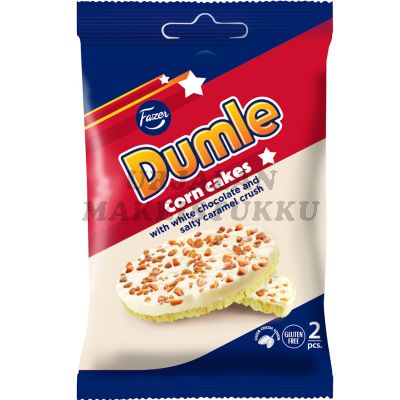 Fazer Dumle valkosuklaa maissikakku 2-pack 33g