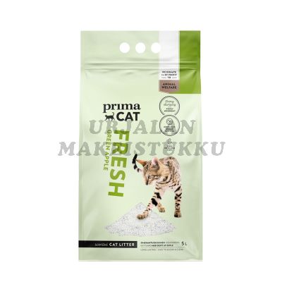 PrimaCat Kissanhiekka Apple Fresh 5L Valkoinen