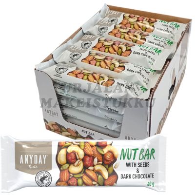 Anyday Nut Bar With Seeds pähkinäpatukka 40g x 30kpl