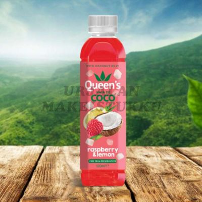 Queen´s Kookosvesi Sitruuna Vadelma 500ml