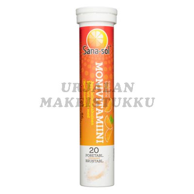 Sana-sol Monivitamiini Appelsiini poretabletti 20 kpl