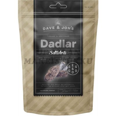 Dave & Jons Saltlakrits karkkitaatelit 125g