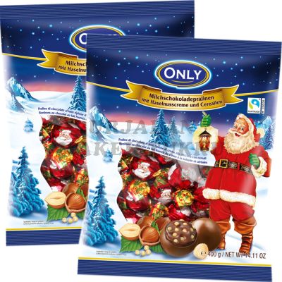 Only Joulupukki suklaakonvehti 400g x 2kpl
