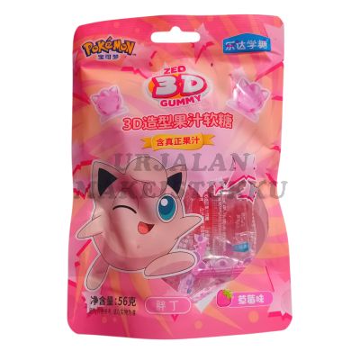 Pokemon Juice 3D Gummy Mansikka karkki 56g