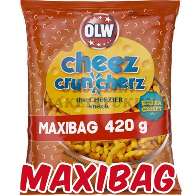 OLW Cheez Cruncherz juustosnacks Maxibag 420g