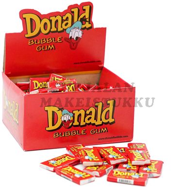 Donald Bubble Gum purukumi Punainen n. 100kpl