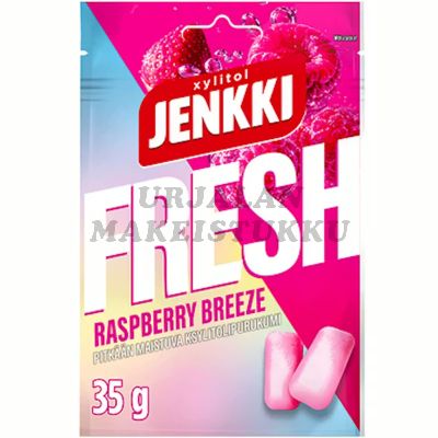 Cloetta Jenkki Fresh Raspberry Breeze ksylitolipurukumi 35g